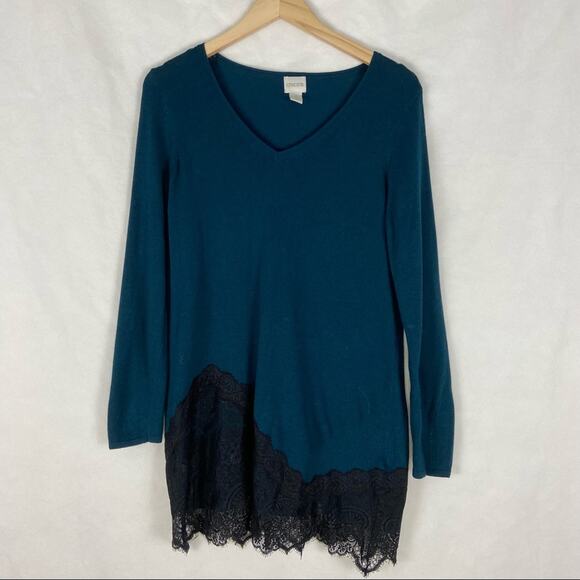 Chico’s Women's Cashmere Blend Sweater Size Small - Picture 1 of 7
